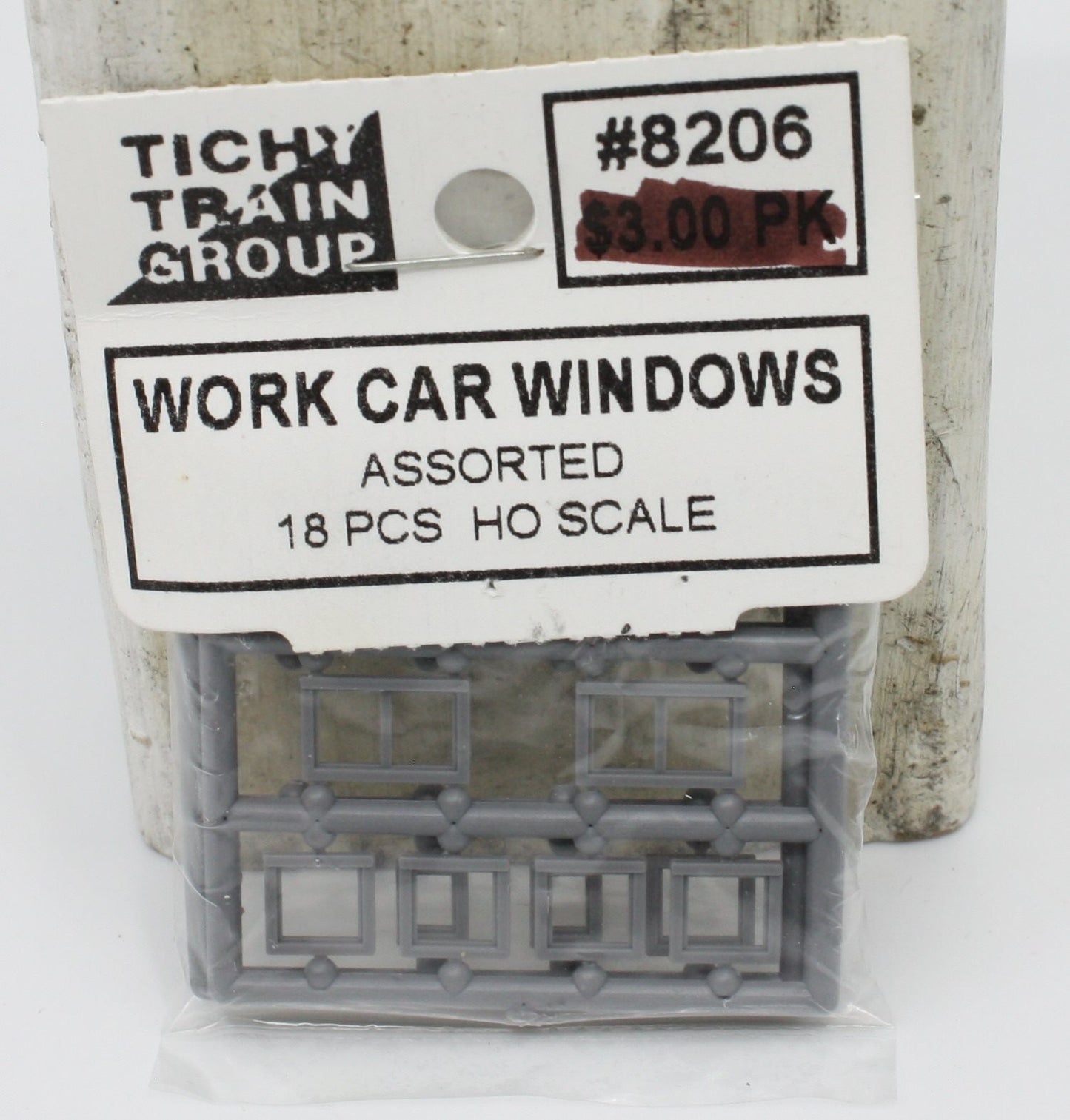 Tichy 8206 HO Work Car Windows (Pack of 18)