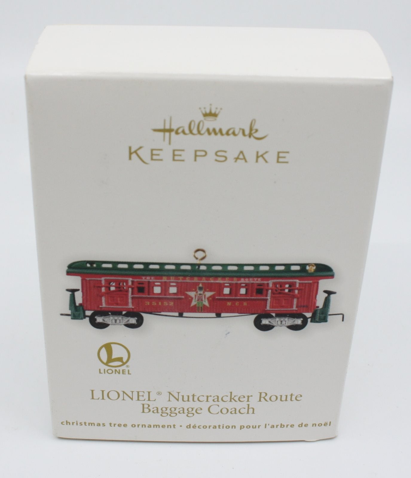 Hallmark QXI2001 Lionel Nutcracker Route Baggage Coach Christmas Ornament