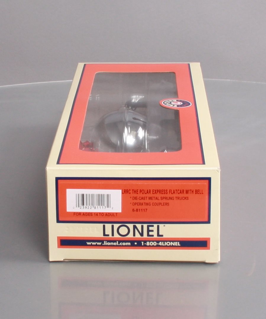 Lionel 6-81117 The Polar Express Flatcar With Bell EX/Box