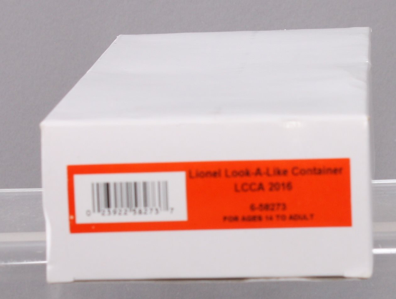 Lionel 6-58273 O Scale LLCA 2016 Lionel Look-a-like Container LN/Box