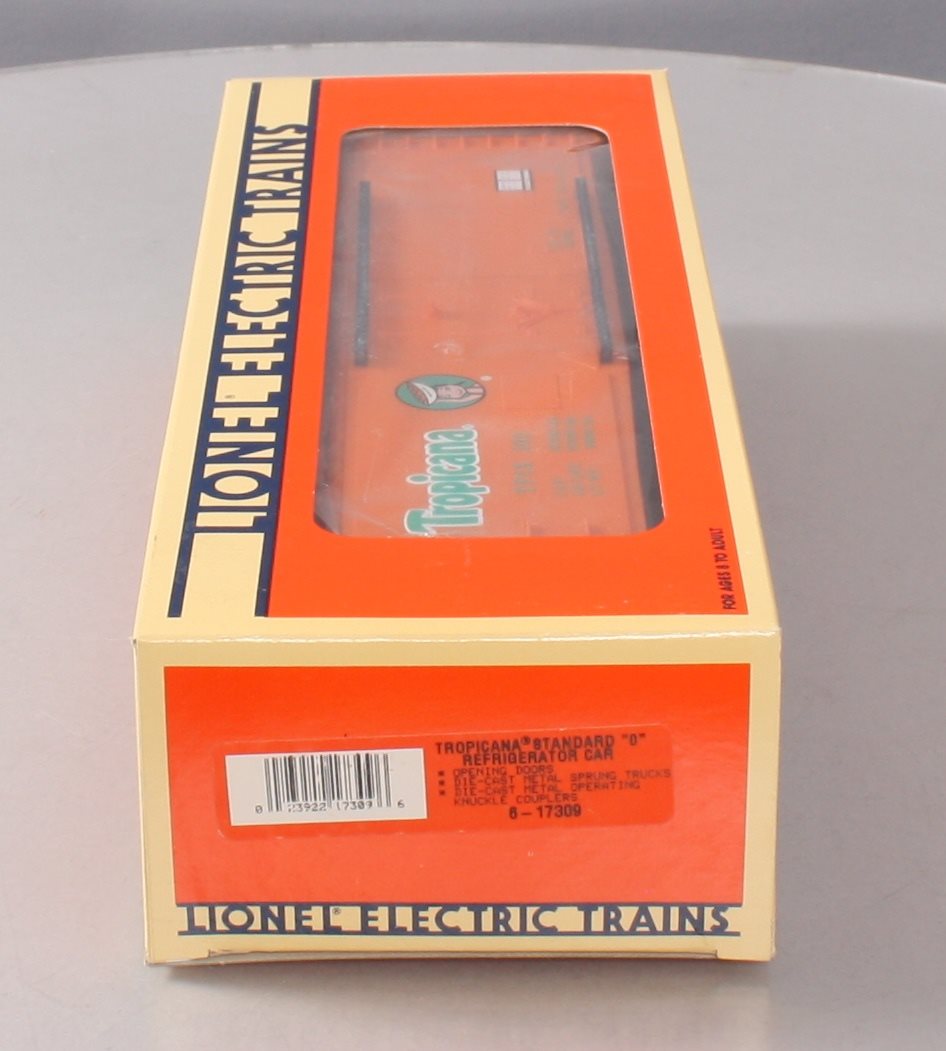 Lionel 6-17309 O Gauge Tropicana Standard Reefer Car #302 LN/Box