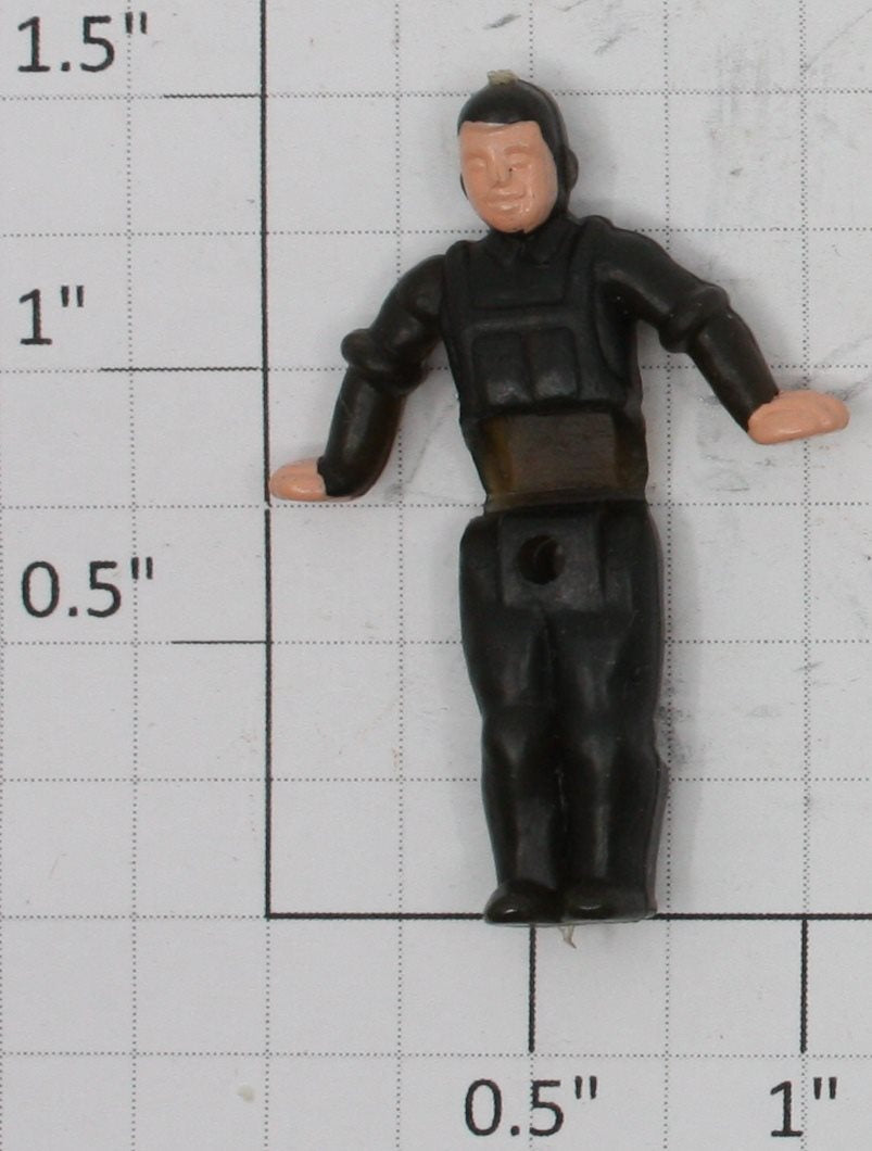 Lionel 50-83BLKX Black Rotating Crewman Figure with Painted Face