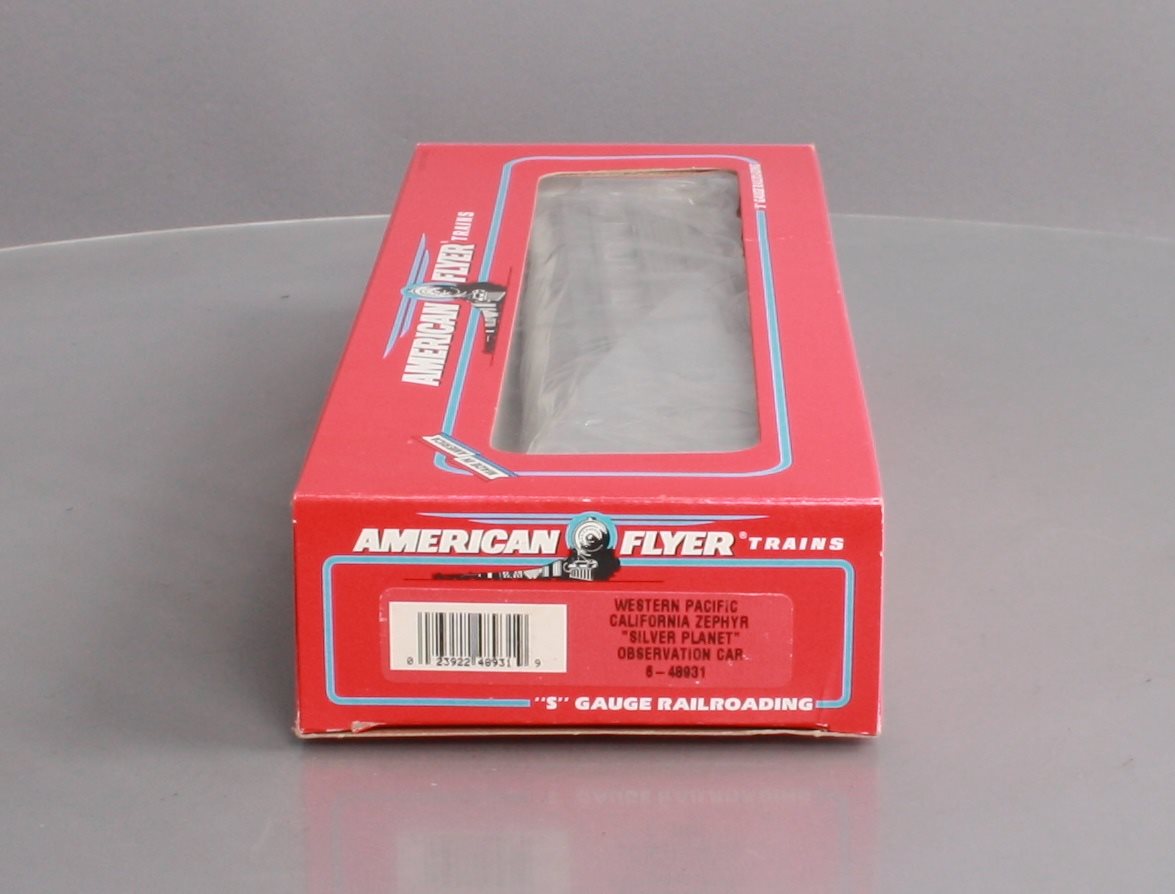 American Flyer 6-48931 S Scale Western Pacific California Zephyr Observation car NIB