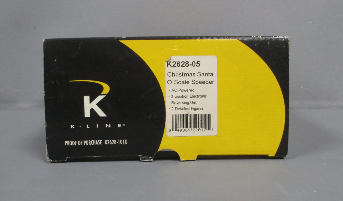 K-Line K2628-05 O Gauge Christmas Santa O Gauge Speeder LN/Box