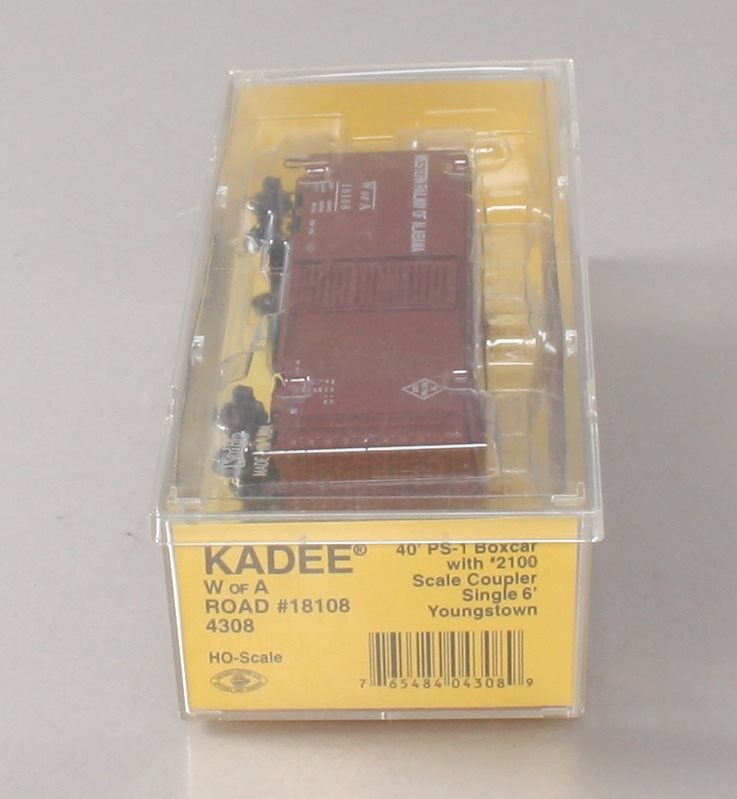 Kadee 4308 HO Western of Alabama 40' PS-1 Boxcar NIB