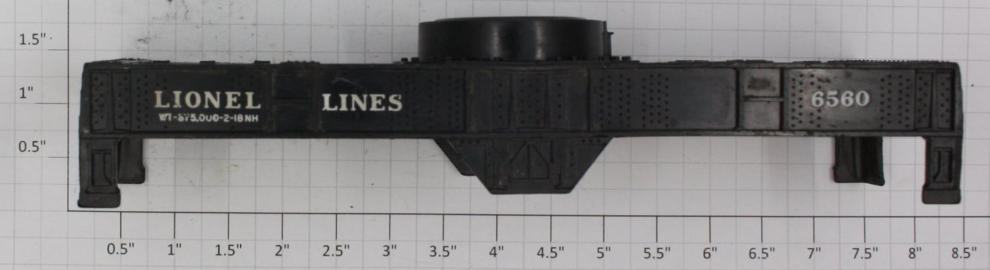 Lionel 6560-22 Black Plastic Crane Car Frame