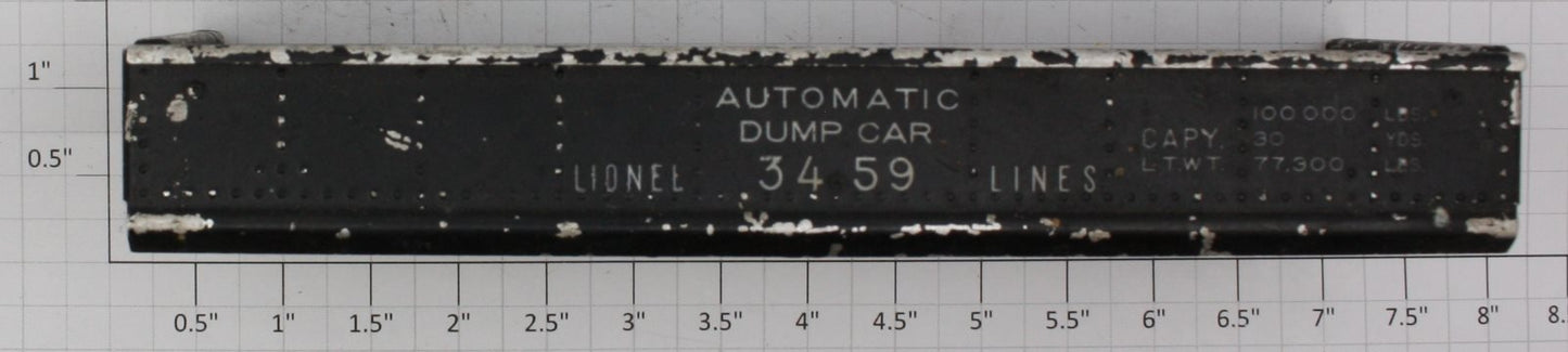 Lionel 3459-2X Ore Dump Car Tray without Door