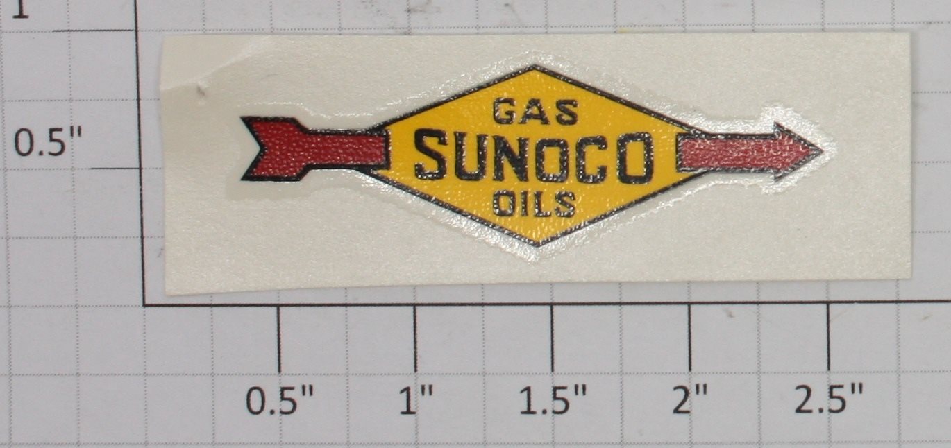 Lionel 2654-1 Sunoco Tank Car Decal (Water Type )