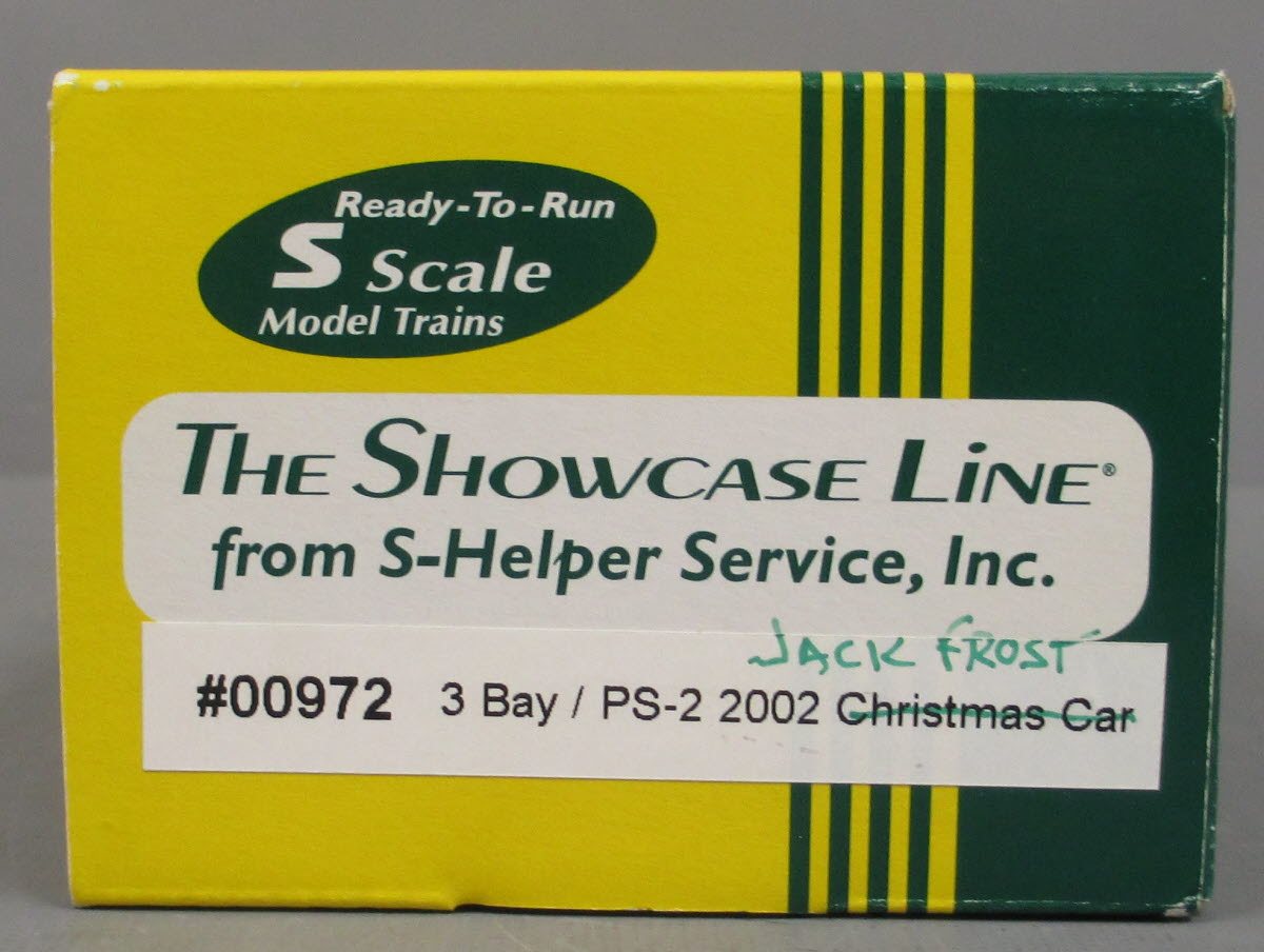 S-Helper 00972 S Christmas "Jack Frost" 3-Bay PS-2 Hopper Car #302 LN/Box