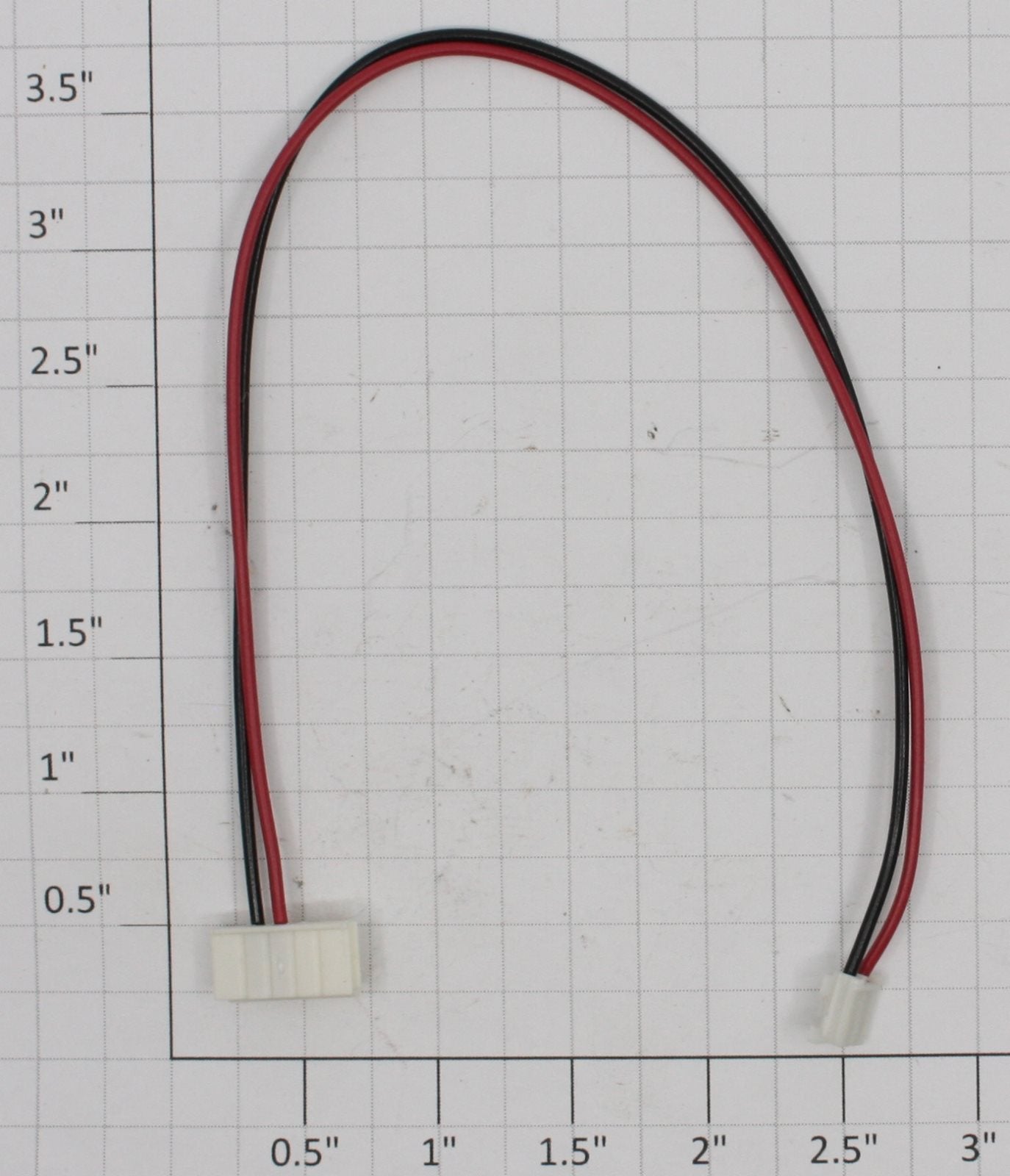 Lionel 8000X-179 8-1/2" Red & Black 2-Wire Harness with Connectors