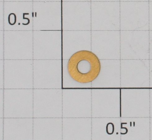 Lionel 1121-47B 9/32" Dia. X 1/64" Thick #4 Brass Flat Washer