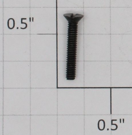Lionel #3-48 x 5/8" Black Slotted Flat Head Machine Screw