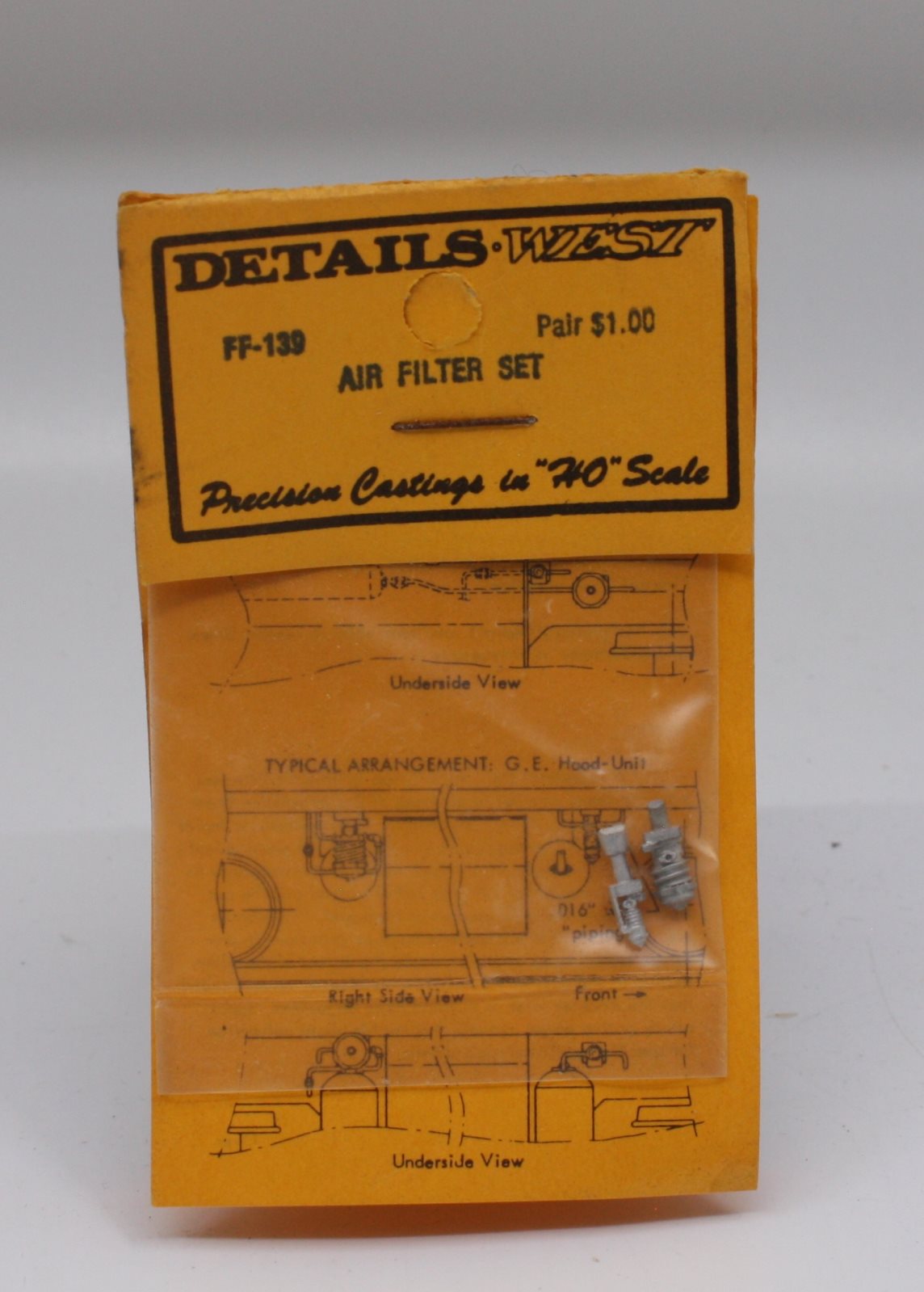 Details West FF139 HO Scale Air Filter (Set of 2)