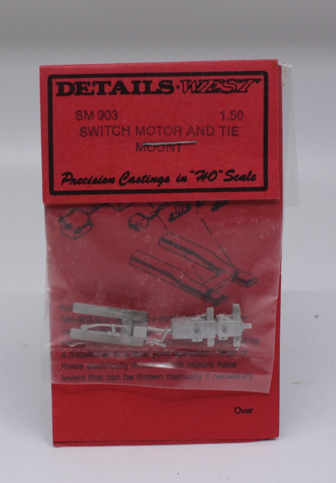 Details West 903 HO Switch Motor and Tie Mount