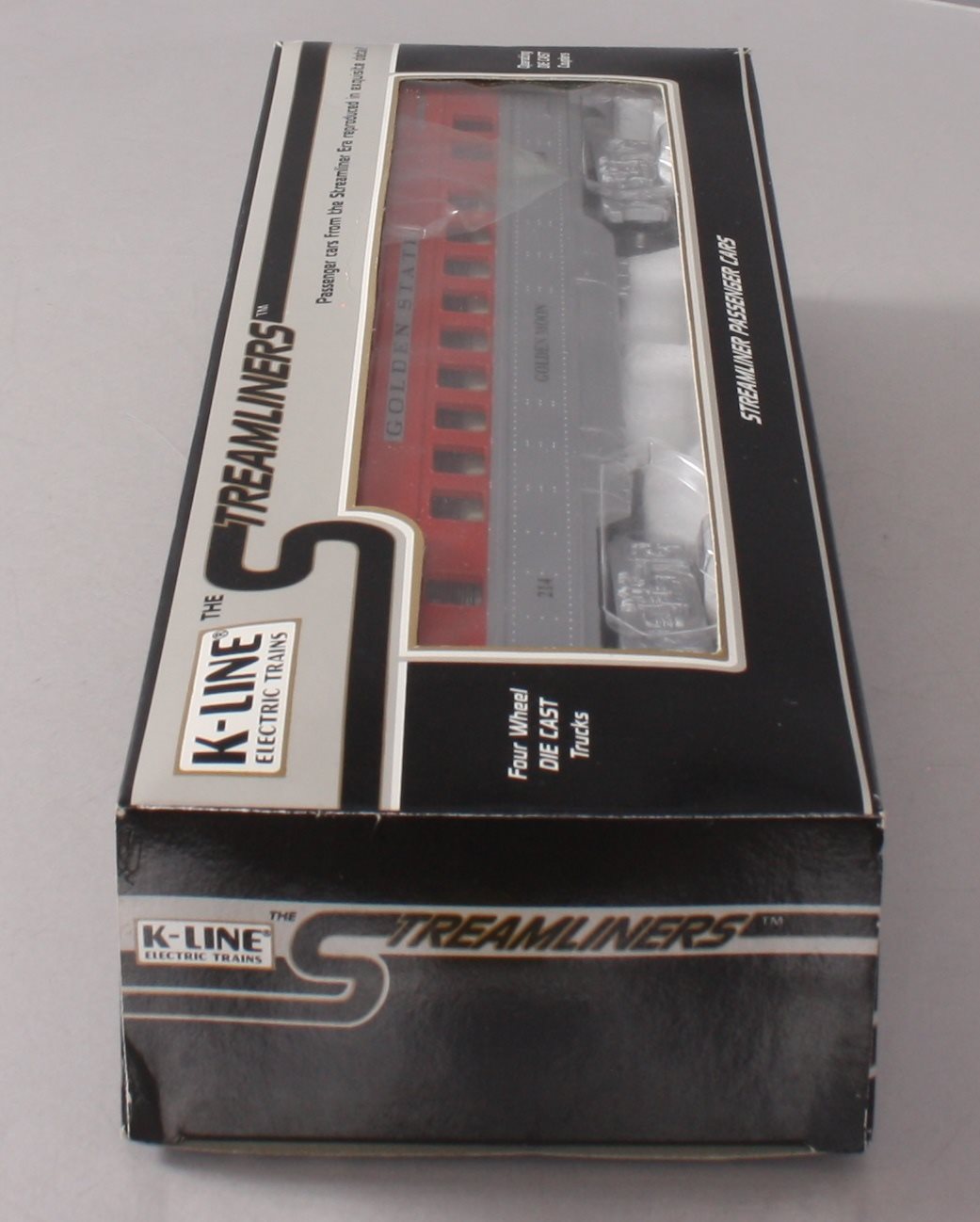 K-Line K214 O Golden State "Golden Moon" 13" Streamliner Vista Dome Car #214 NIB