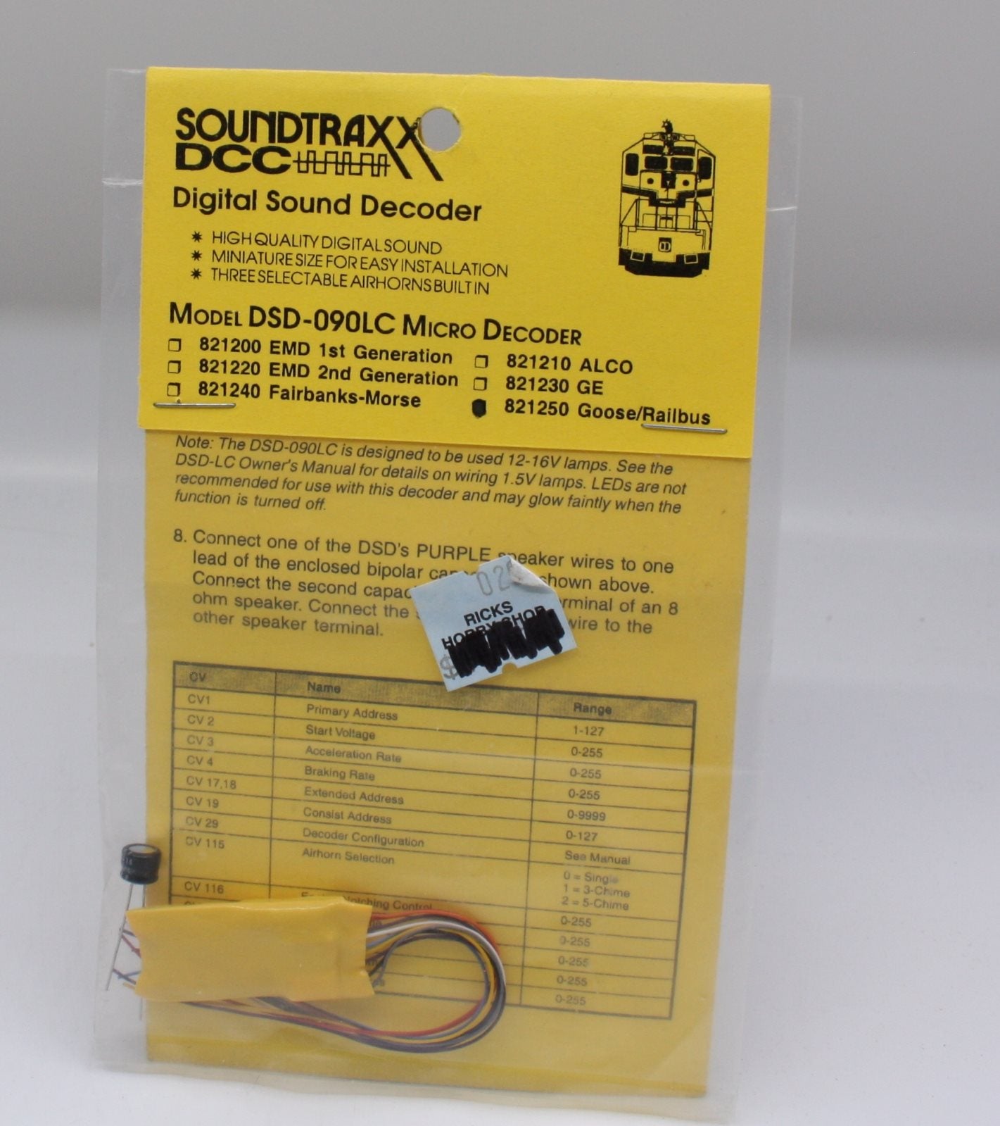 SoundTraxx 821250 Goose/Railbus