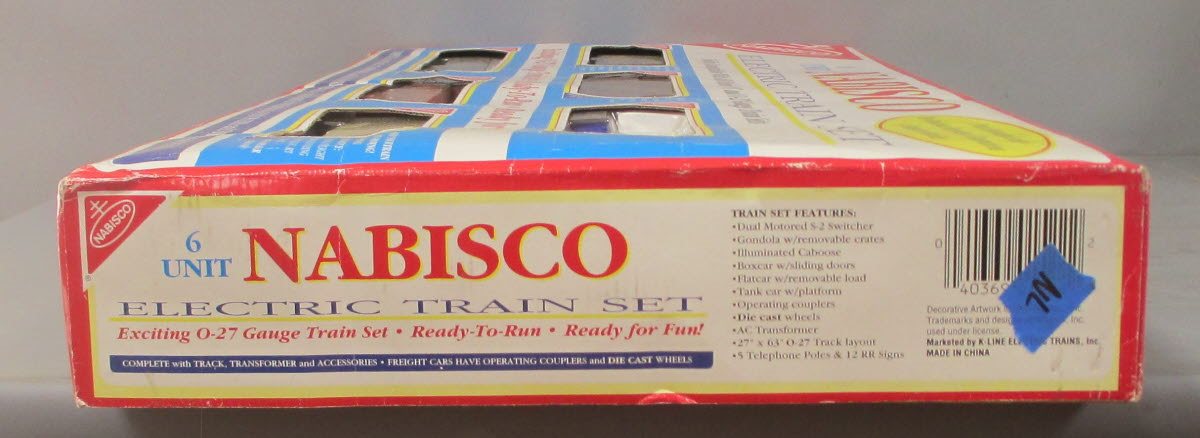 K-Line K1522 Nabisco O Gauge Diesel Freight Train Set LN/Box