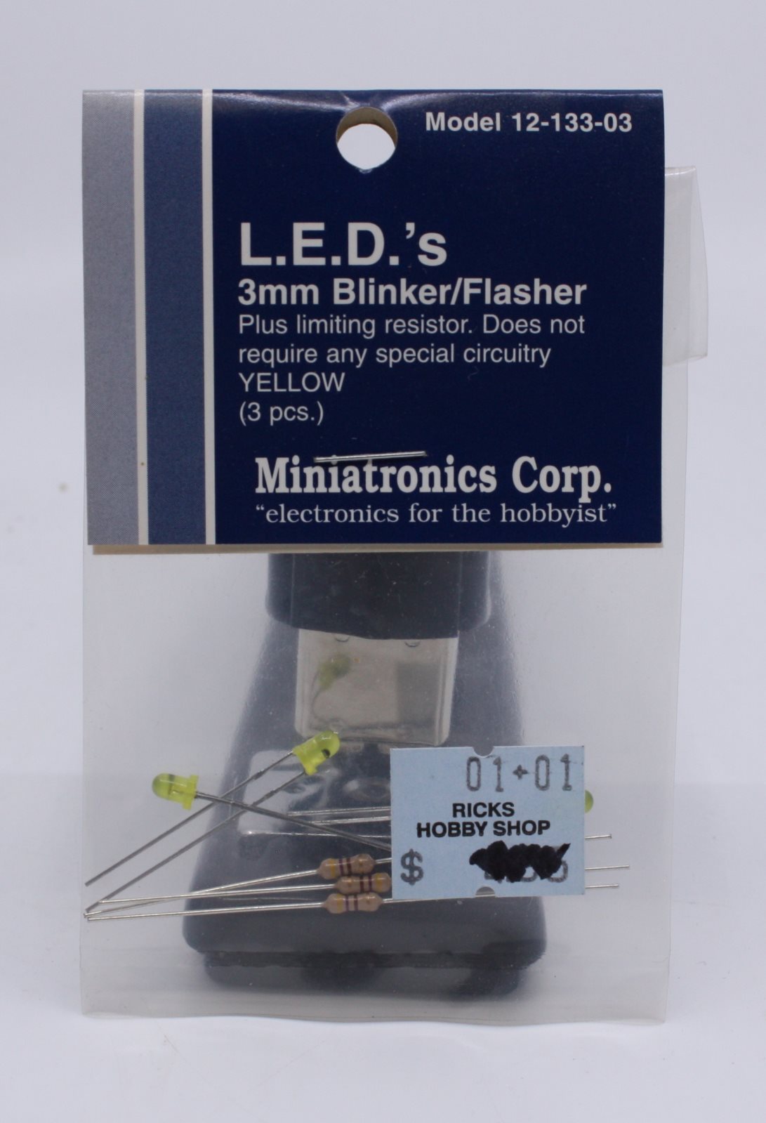 Miniatronics 12-133-03 HO L.E.D.'S 3mm Blinker/Flasher (Pack of 3)