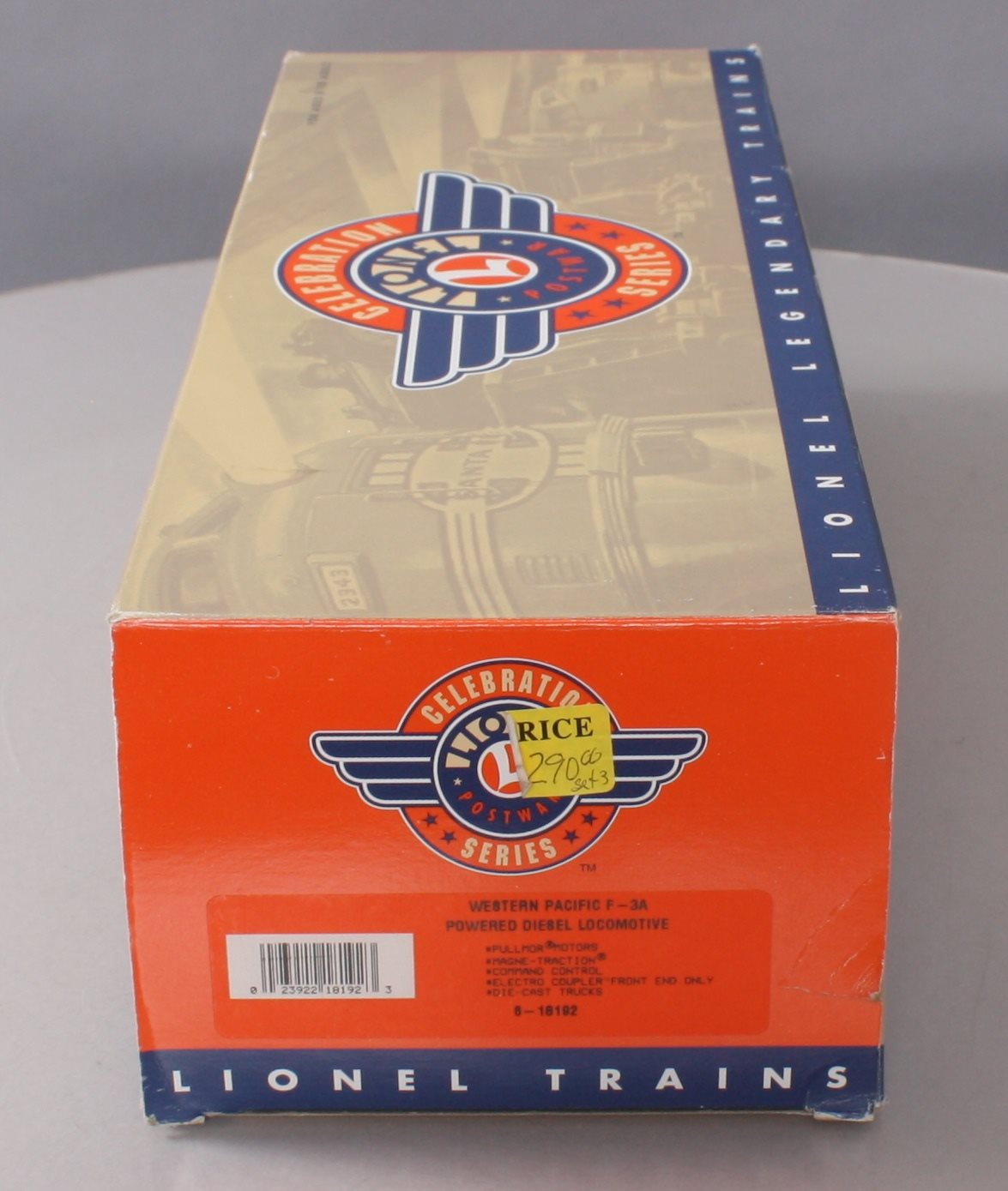 Lionel 6-18192 O Gauge Western Pacific F3 A Diesel Locomotive #2355 LN/Box