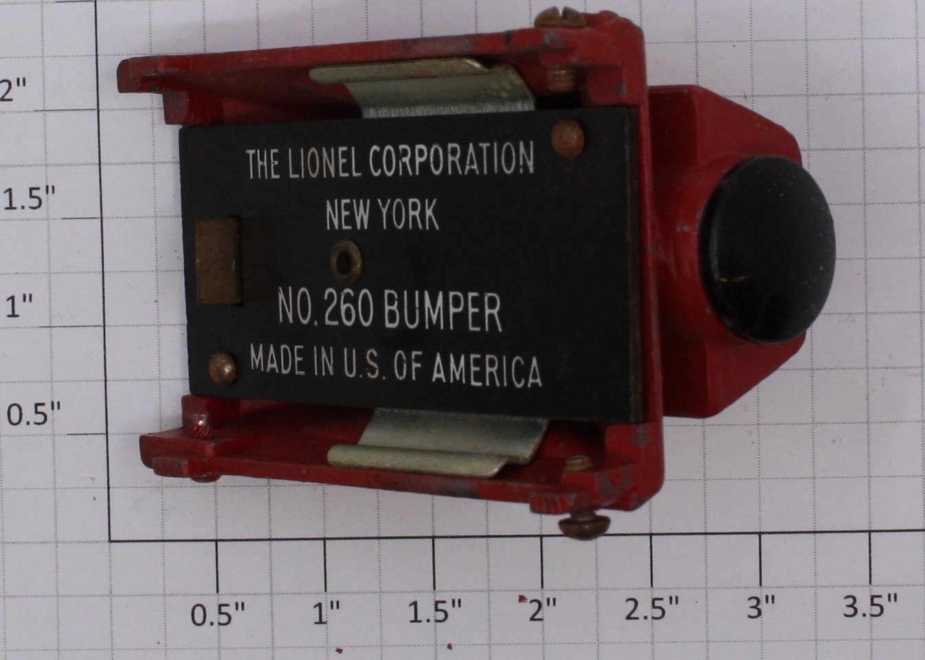 Lionel 260-1X Red Bumper Base