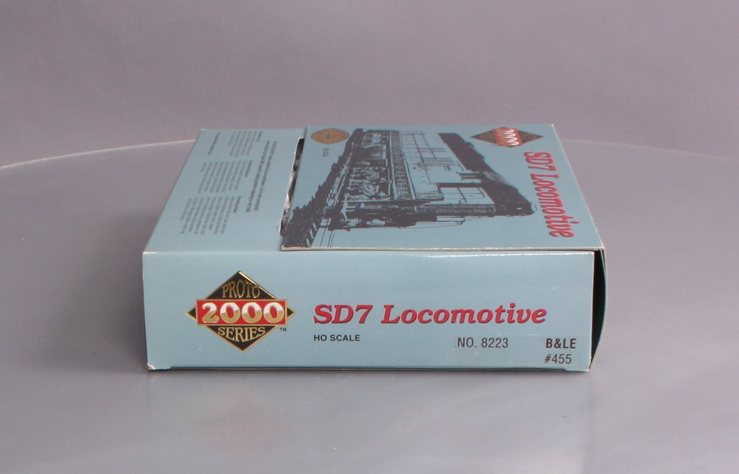 Proto 2000 8223 HO Bessemer & Lake Erie SD7 Locomotive #455 EX/Box