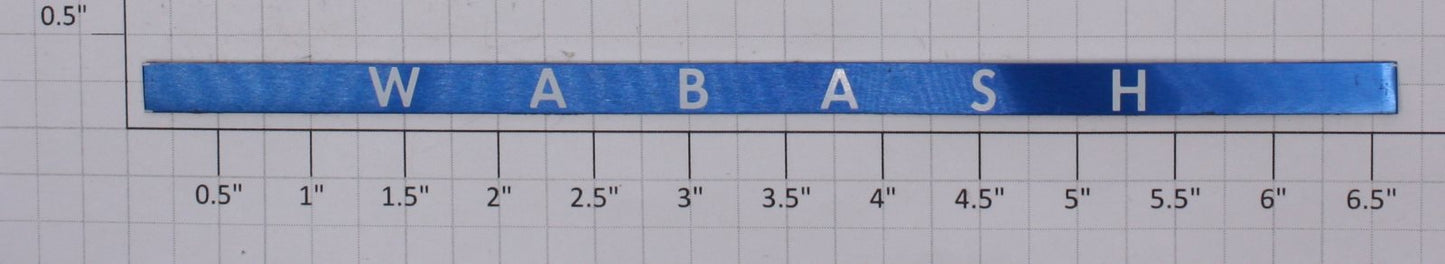 Lionel 8587-1W Wabash Nameplate