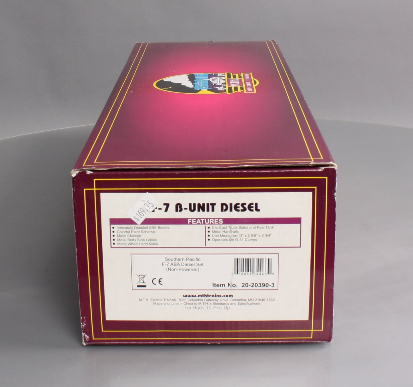 MTH 20-20390-3 SP F-7 B-Unit Non-Powered Diesel Engine #553 LN/Box