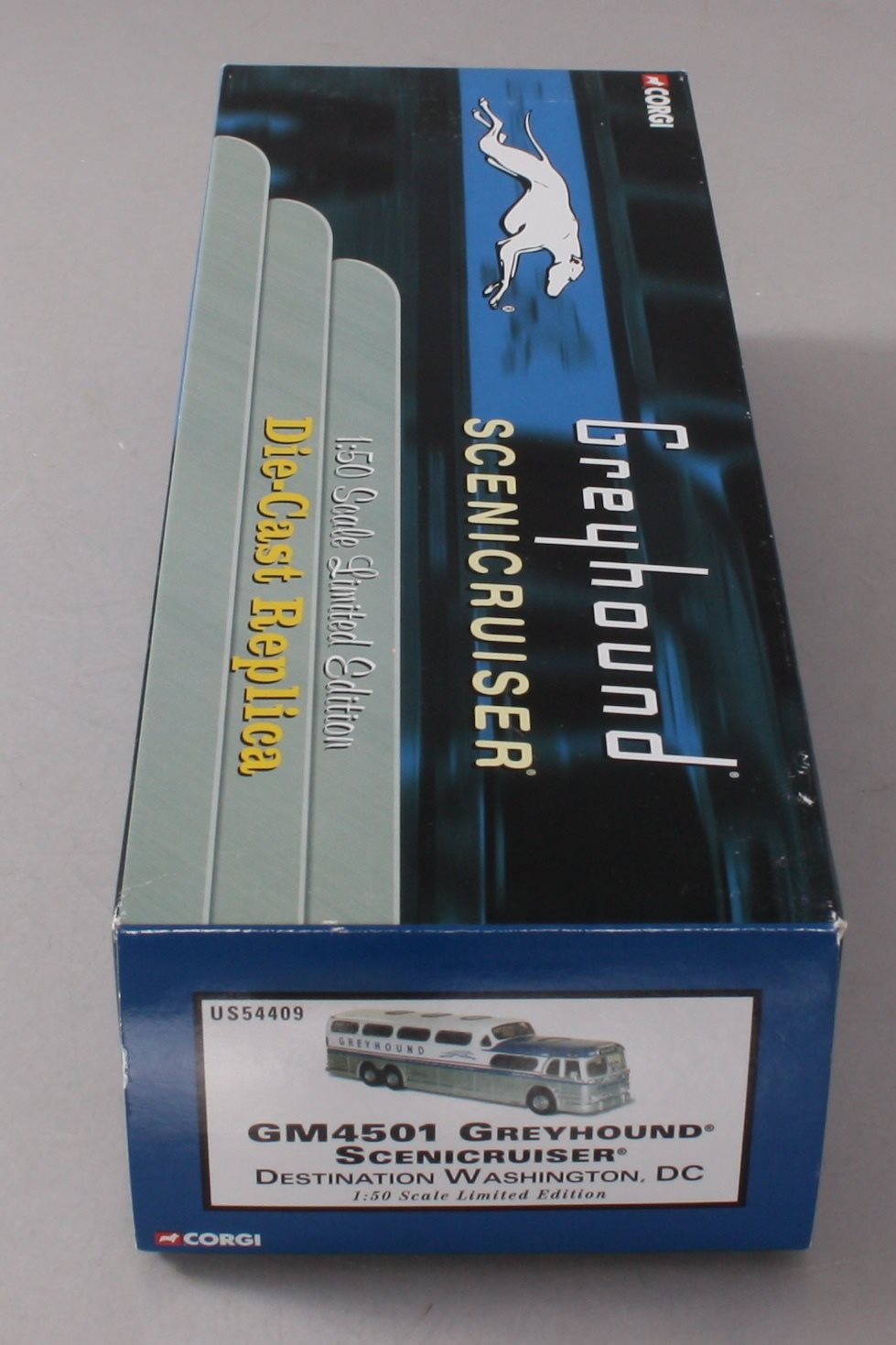Corgi US54409 1:50 GM4501 Greyhound Scenicrusier Washington, DC