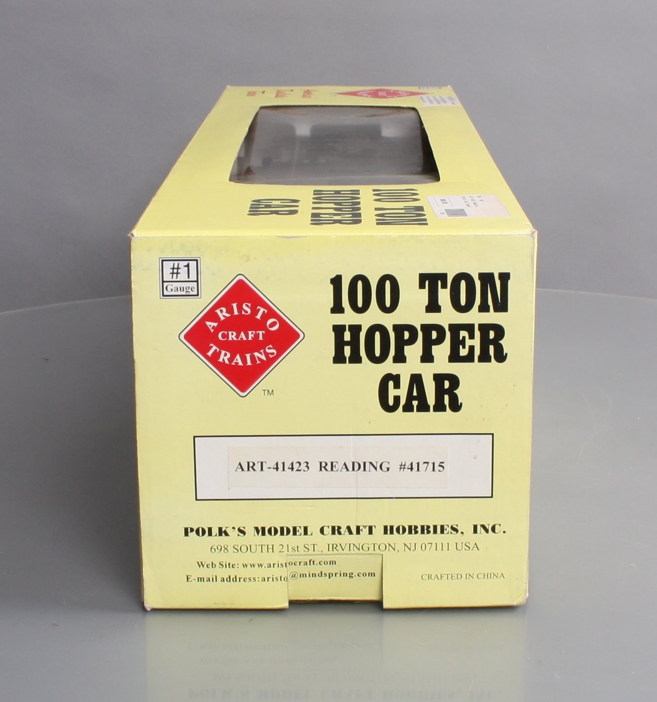 Aristo-Craft 41423 G Scale Reading 3 Bay 100 Ton Coal Hopper #41715 LN/Box