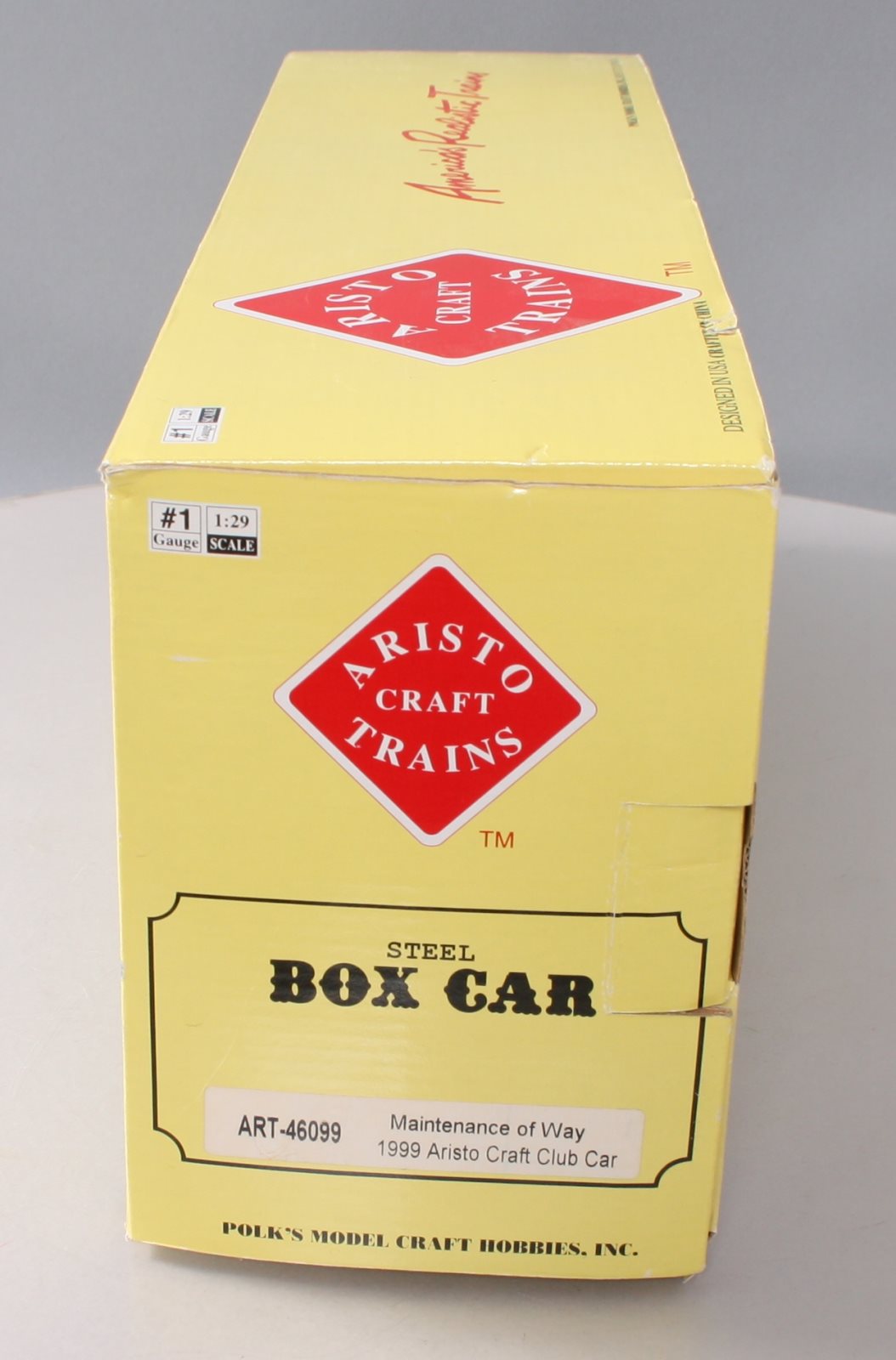 Aristo-Craft 46099 Aristo-Craft Track Maintenance Boxcar w/Plastic Wheels NIB