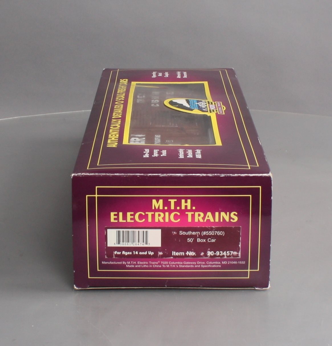 MTH 20-93457 O Gauge Southern 50' Box Car #550760 LN/Box