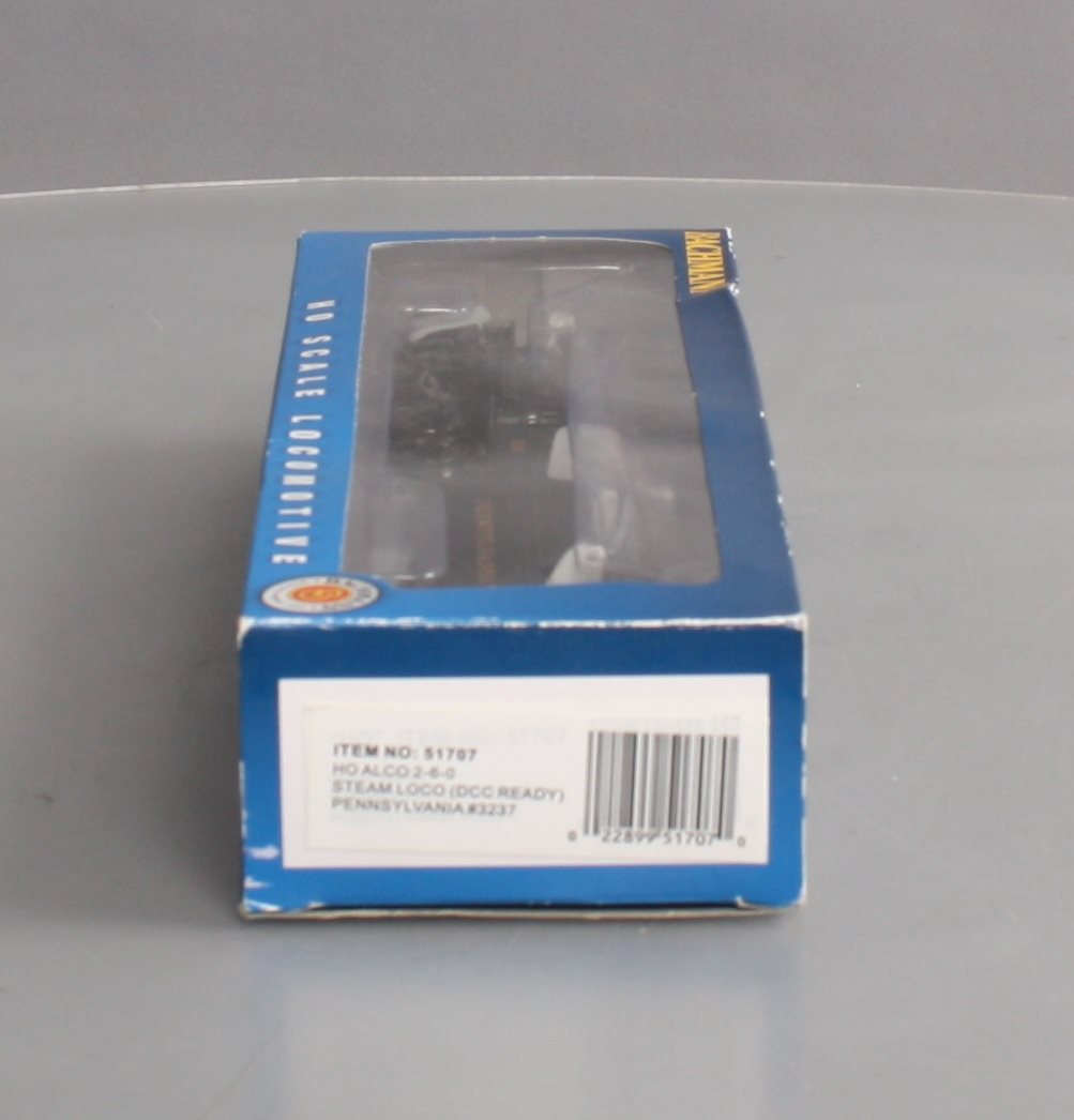 Bachmann 51707 HO Pennsylvania Alco 2-6-0 Steam Locomotive & Tender #3237