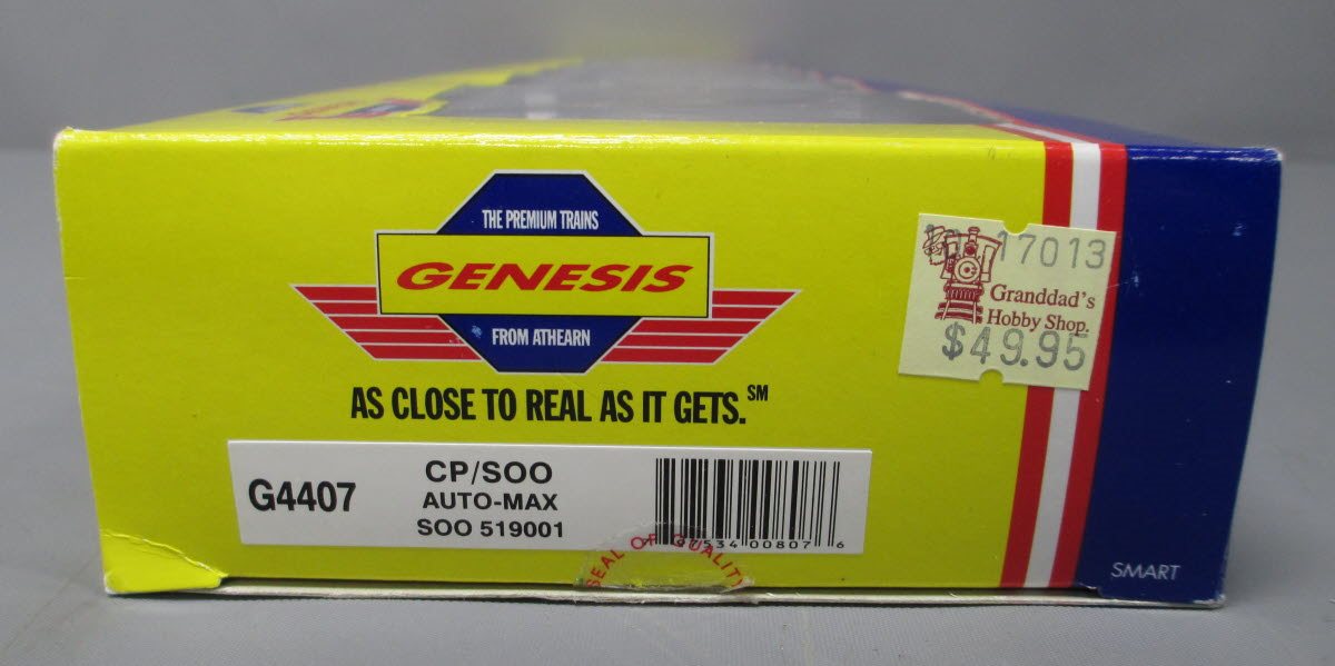 Athearn G4407 HO Scale CP/SOO Line Auto-Max Articulated Auto Carriers #519001 MT/Box