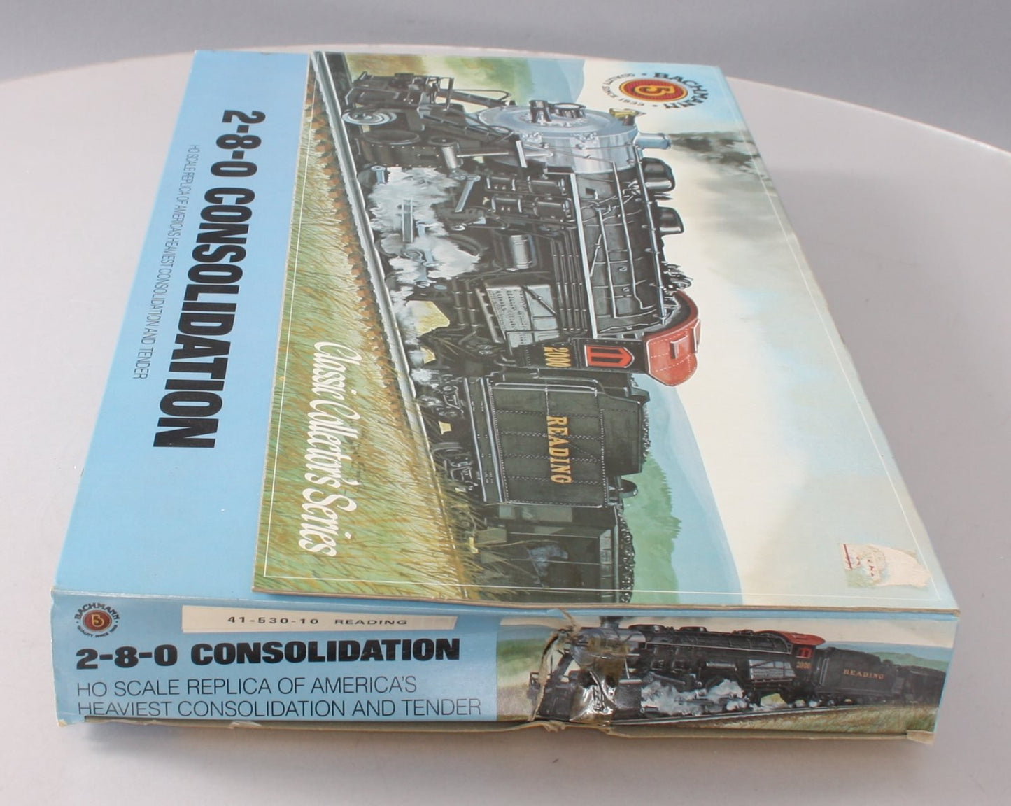 Bachmann 41-530-10 HO Reading 2-8-0 Consolidation Steam Loco w/Tender #2019 EX/Box