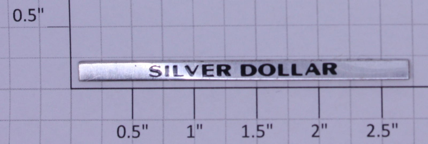 Lionel 1104-11X Silver Dollar Nameplate