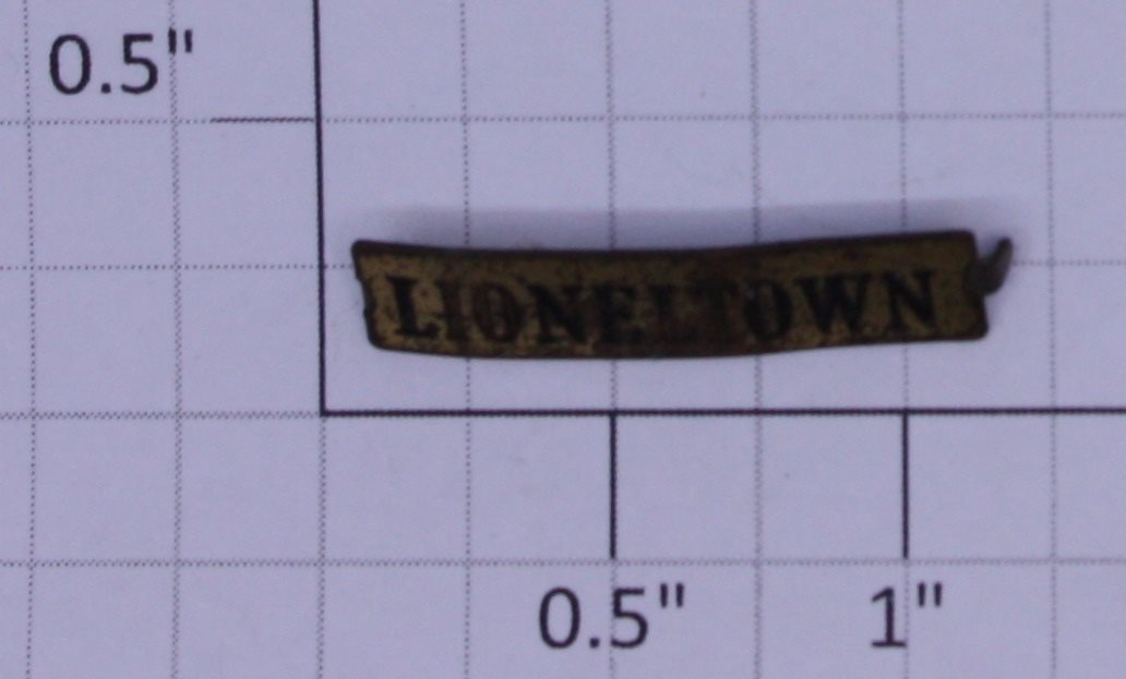 Lionel 127-X Lioneltown Brass Plate