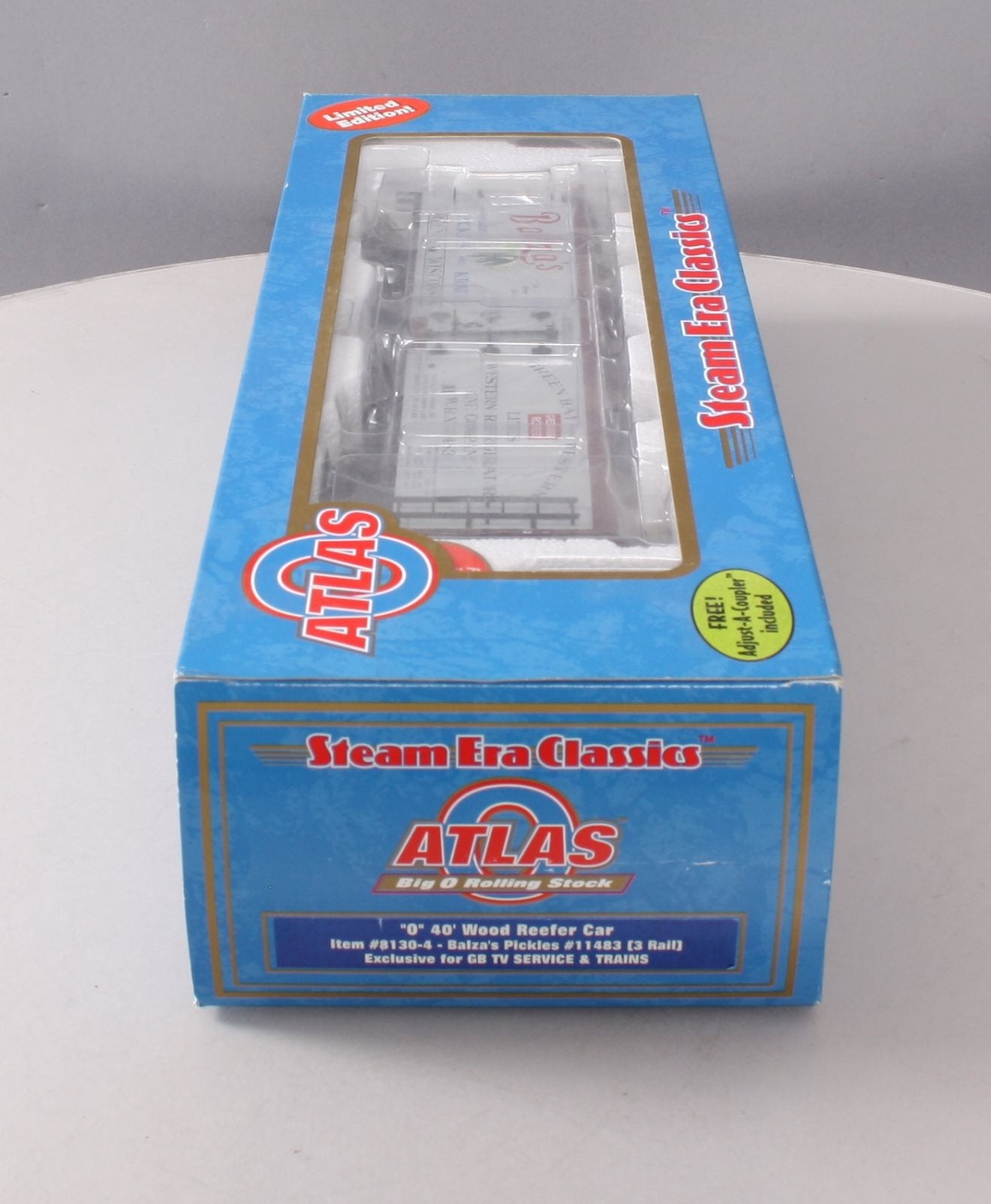 Atlas 8130-4 O Balza's Pickles 40' Wood Reefer Car #11483 (3 Rail) NIB