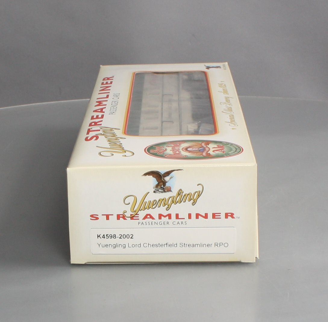 K-Line K4598-2002 O Yuengling "Lord Chesterfield" Streamliner RPO Car #2002 LN/Box