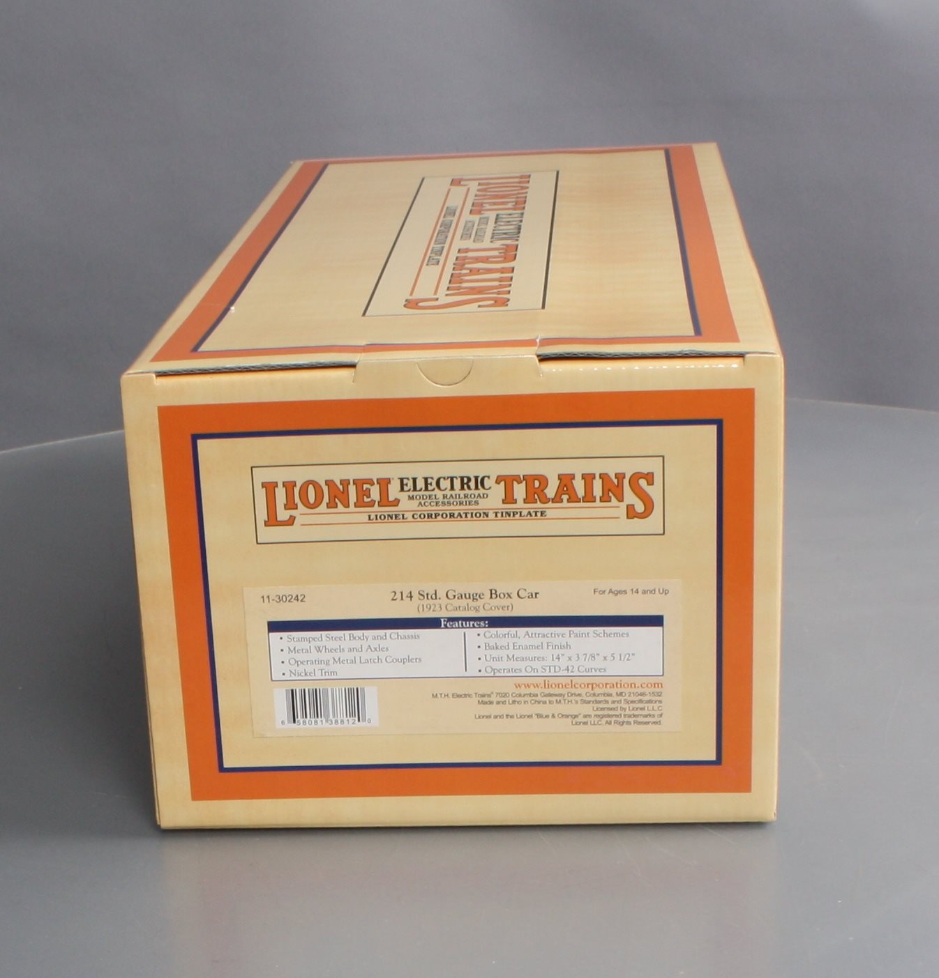 MTH 11-30242 Std. Gauge Lionel Lines 1923 Catalog Cover Box Car NIB