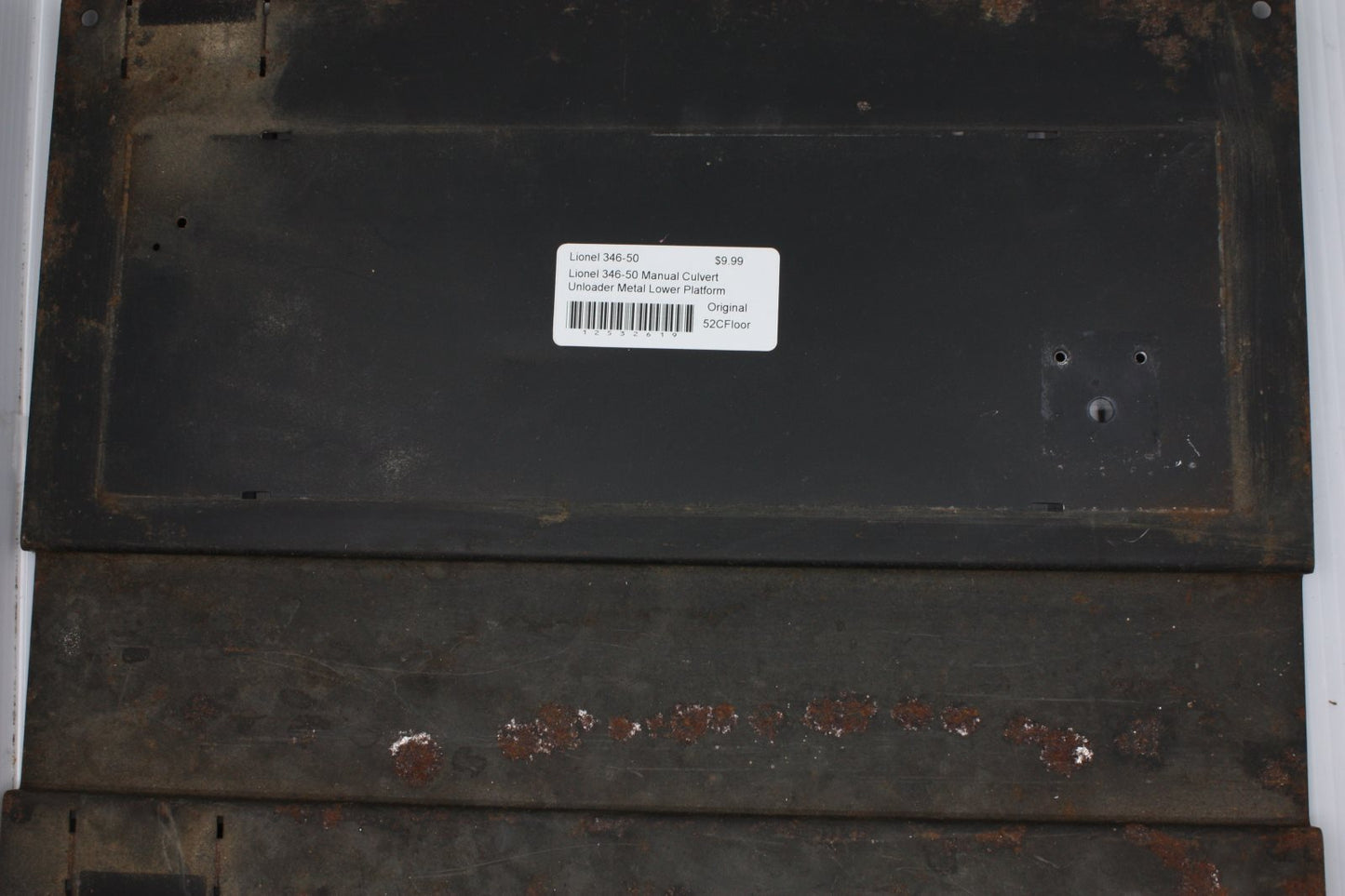 Lionel 346-50 Manual Culvert Unloader Metal Lower Platform Base