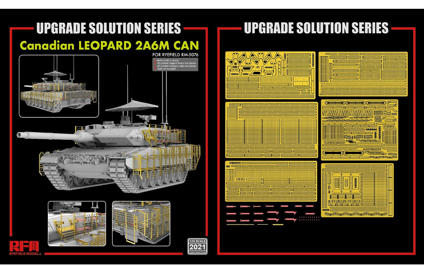 Rye Field Models 2021 1:35 Canadian Leopard 2A6M Upgrade Solution Set