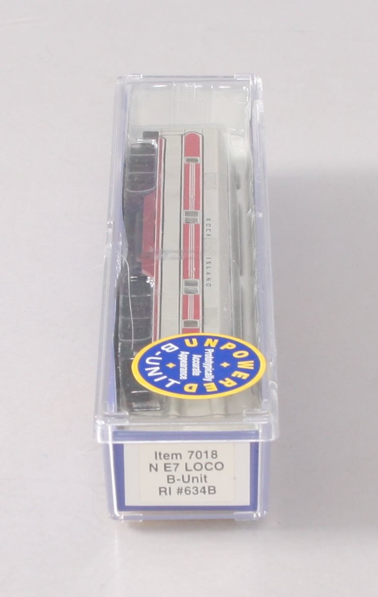 Life Like 7018 N Scale Rock Island E7 Non-Powered Diesel Locomotive B-Unit #634B