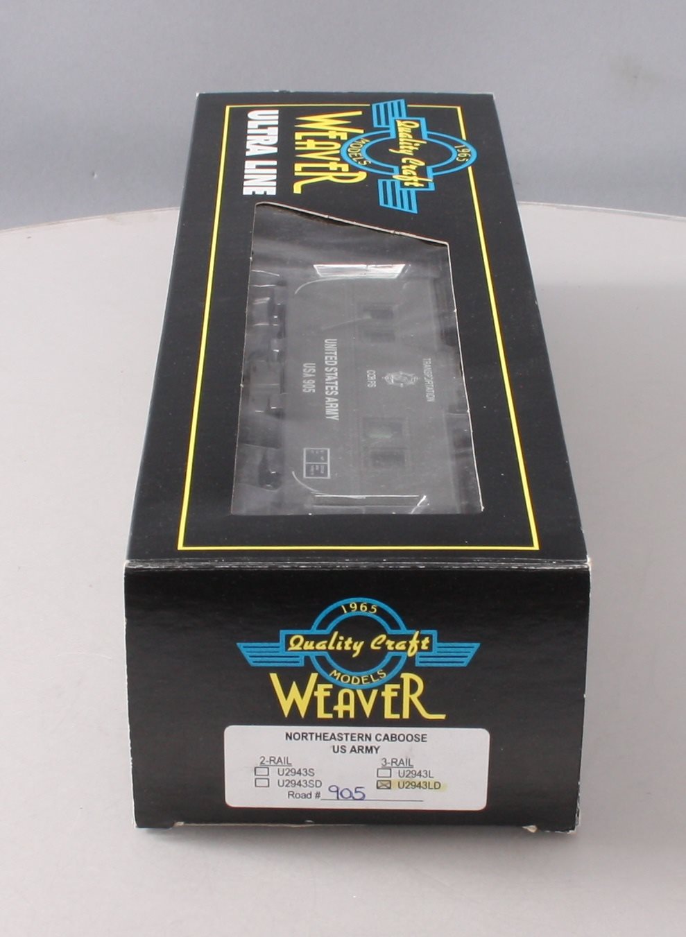 Weaver U2943LD US Army Northeastern Caboose #905 (3Rail) EX/Box