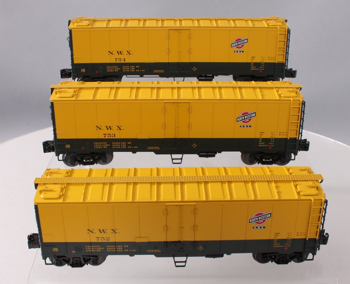 Lionel 6-11877 O Gauge Northwestern Refrigerator Car 3-Pack LN/Box