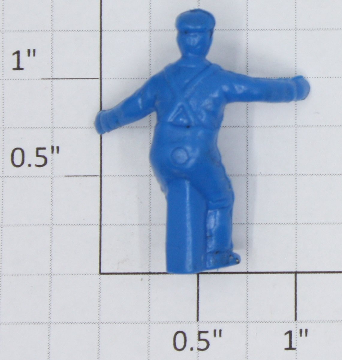 Lionel 3464-17 Blue Unpainted Operating Boxcar Figure with Arms Out