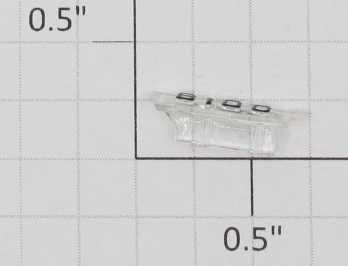 Lionel 8100-43 Right Hand Clear Marker Lens/Number Board with Black Lettering