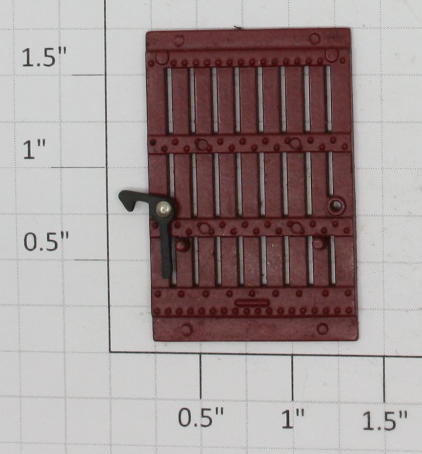 American Flyer PA10054-LH S Scale Redish Brown Stock Car Door w/ Left Handle