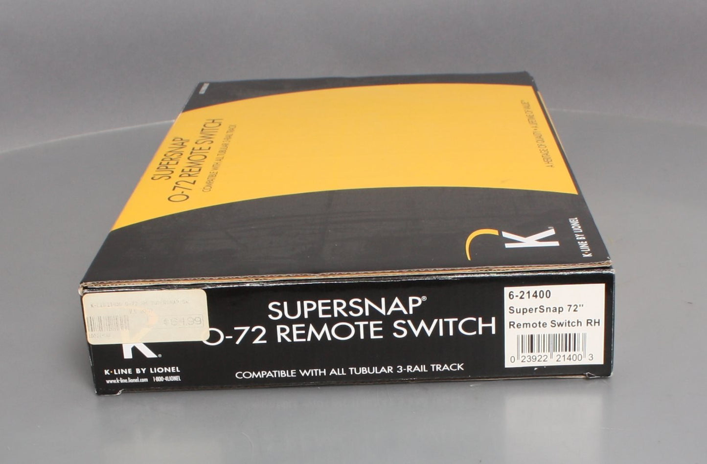 K-Line 6-21400 O SuperSnap 72" Right Hand Remote Switch Turnout EX/Box