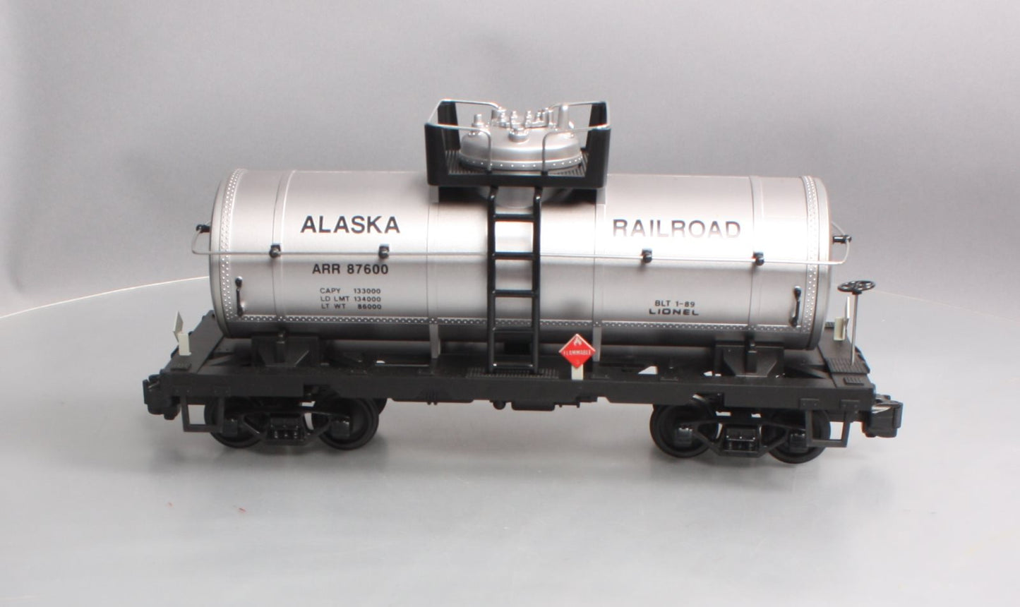 Lionel 6-87600 G Alaska Railroad Single Dome Tank Car #87600 NIB