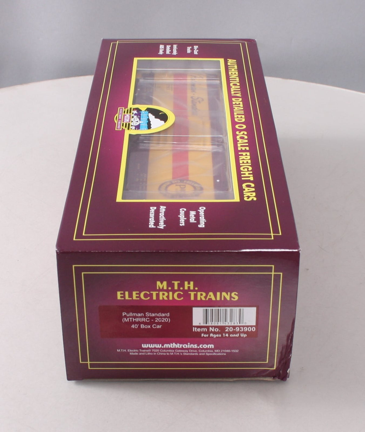 MTH 20-93900 O Gauge MTHRRC 2020 Pullman Standard 40' Boxcar #1 LN/Box